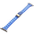 Resin Band for Apple Watch Series 49mm - 45mm - 44mm - 42mm Universal Jelly Watch Strap - Transparent Dark Blue