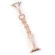 Apple Watch Series 41mm - 40mm - 38mm Universal Watch Band Rhinestone Decor Bracelet - Rose Gold
