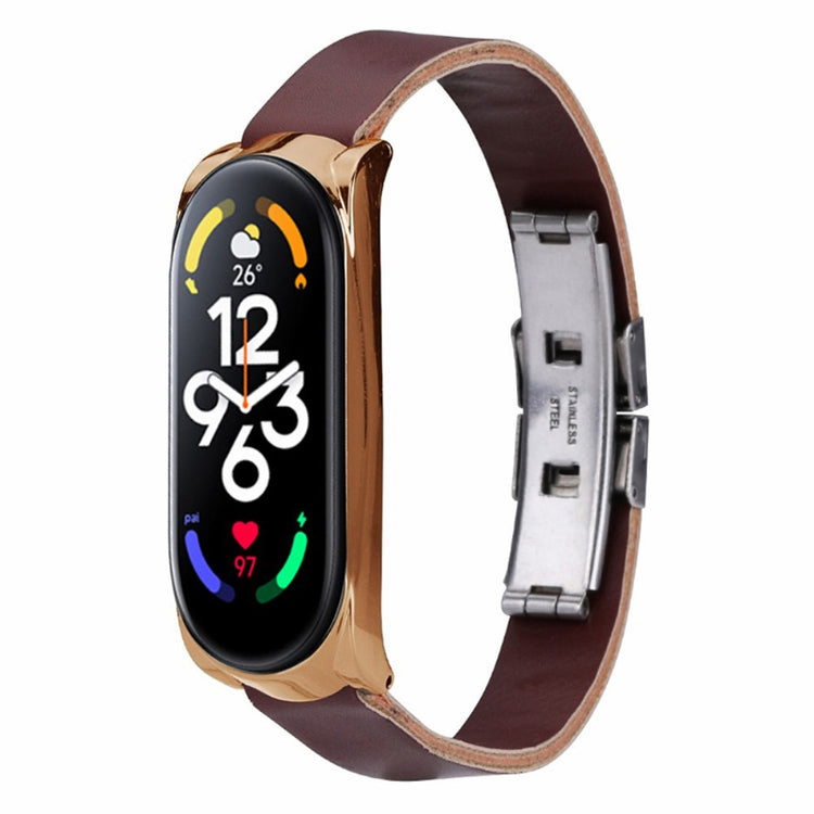 Godt Glas Rem passer til Xiaomi Mi Band 7 - Brun#serie_6