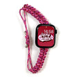 Apple Watch Series 41mm / 40mm / 38mm Braided Rope Watchband Drawstring Slim Wrist Strap - Violet