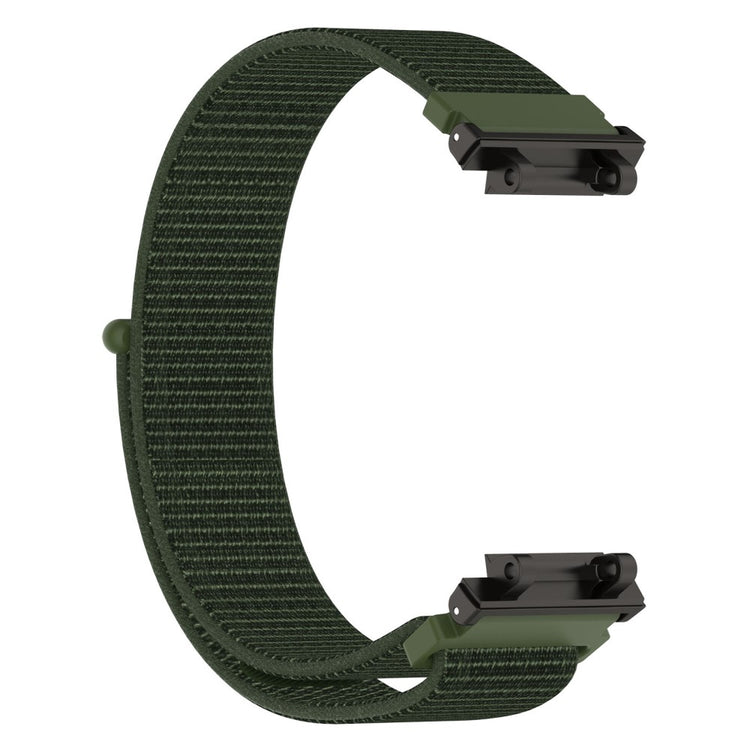 Meget Cool Nylon Rem passer til Amazfit Active Edge - Grøn#serie_3