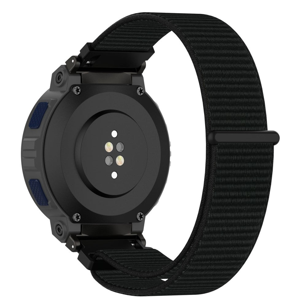 Meget Cool Nylon Rem passer til Amazfit Active Edge - Sort#serie_4