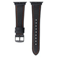 Apple Watch 41mm / 40mm / 38mm Watch Strap Genuine Cow Leather Bracelet - Black 2