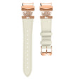 Smart Watch Strap Samsung Galaxy Watch4 / Watch 5 Genuine Cow Leather Band - Apricot