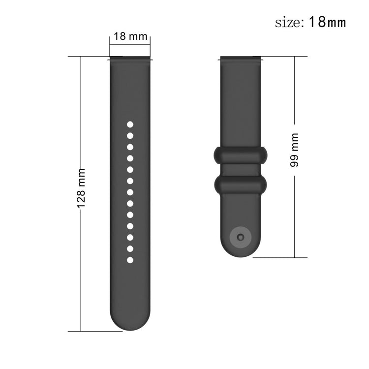 Garmin Venu 3S / Forerunner 265S Watch Strap 18mm Silicone Replacement Watch Bands - White#serie_2