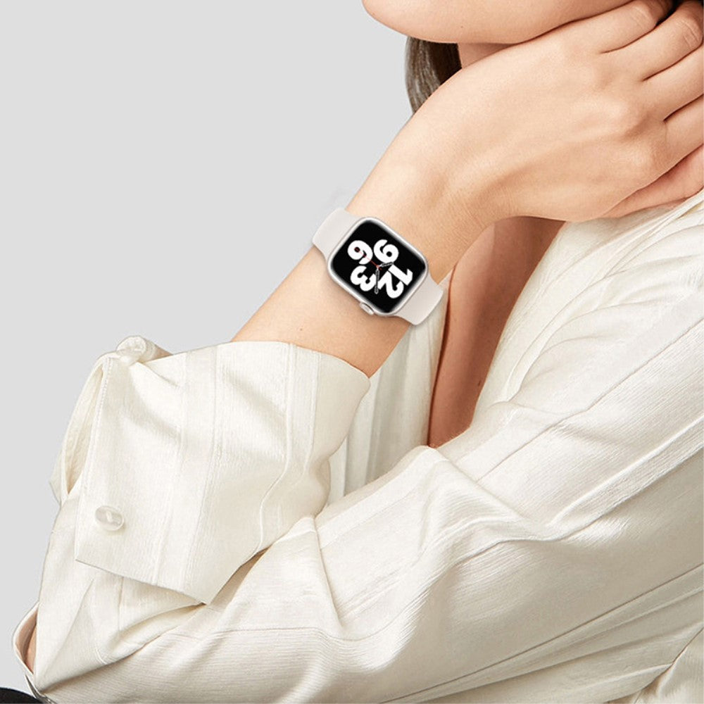 Skøn Silikone Universal Rem passer til Apple Smartwatch - Sort#serie_5