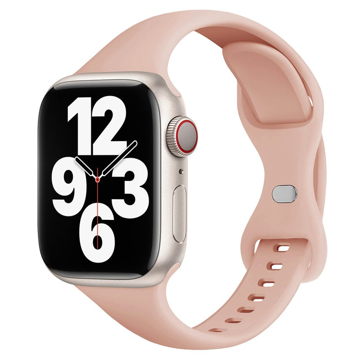 Helt Vildt Skøn Silikone Universal Rem passer til Apple Smartwatch - Pink#serie_7