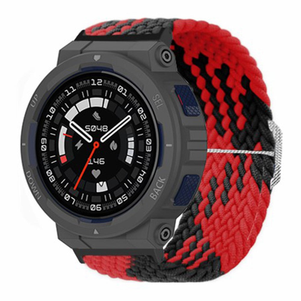 Rigtigt Godt Nylon Rem passer til Amazfit Active Edge - Rød#serie_8