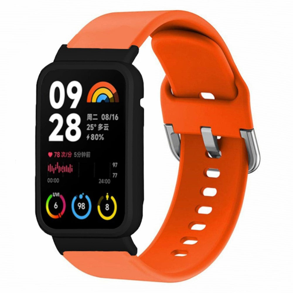 Fremragende Silikone Rem passer til Xiaomi Smart Band 8 Pro - Orange#serie_3