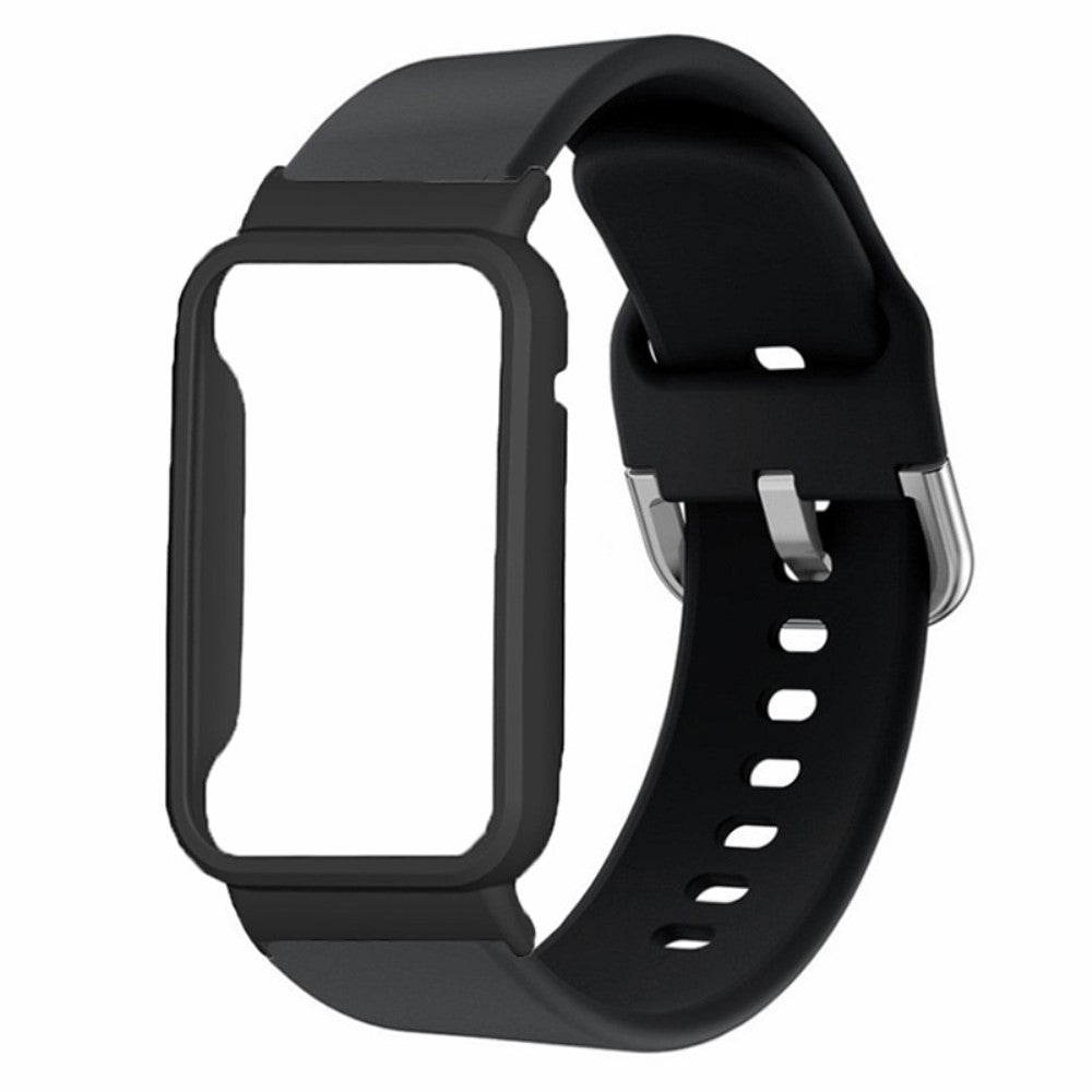 Fremragende Silikone Rem passer til Xiaomi Smart Band 8 Pro - Sort#serie_5