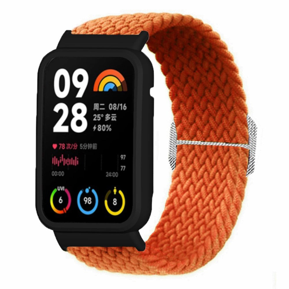 Mega Godt Nylon Rem passer til Xiaomi Smart Band 8 Pro - Orange#serie_2