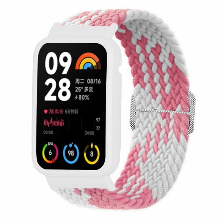 Mega Godt Nylon Rem passer til Xiaomi Smart Band 8 Pro - Pink#serie_3