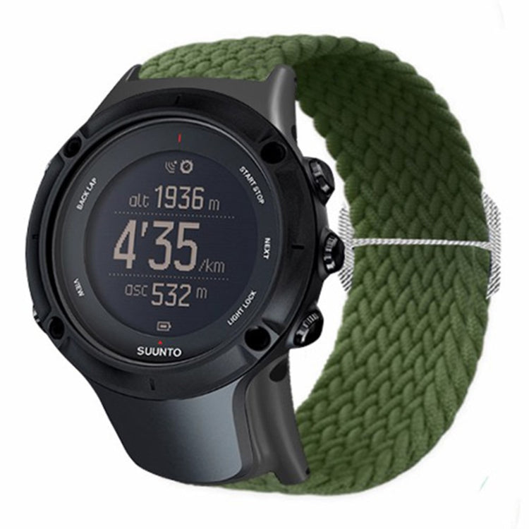 Glimrende Nylon Universal Rem passer til Suunto Smartwatch - Grøn#serie_11