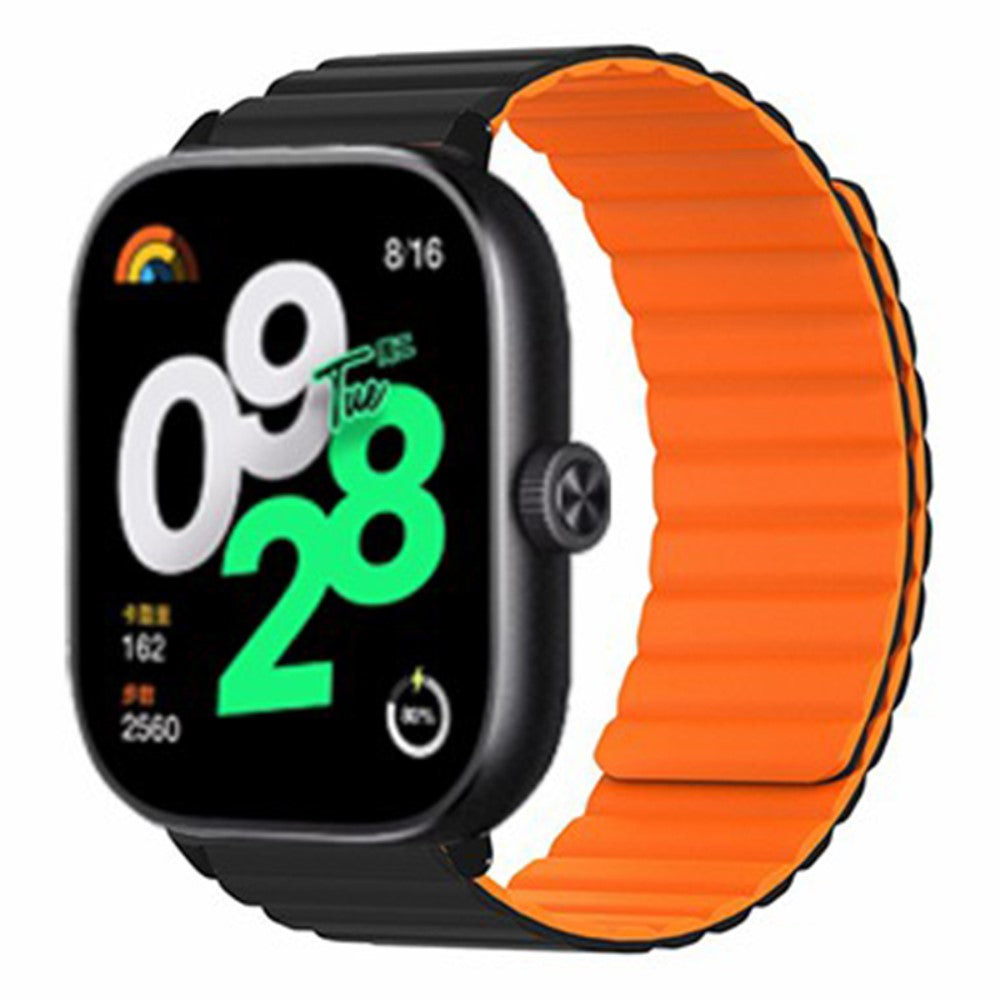 Vildt Skøn Silikone Rem passer til Xiaomi Redmi Watch 4 - Orange#serie_1