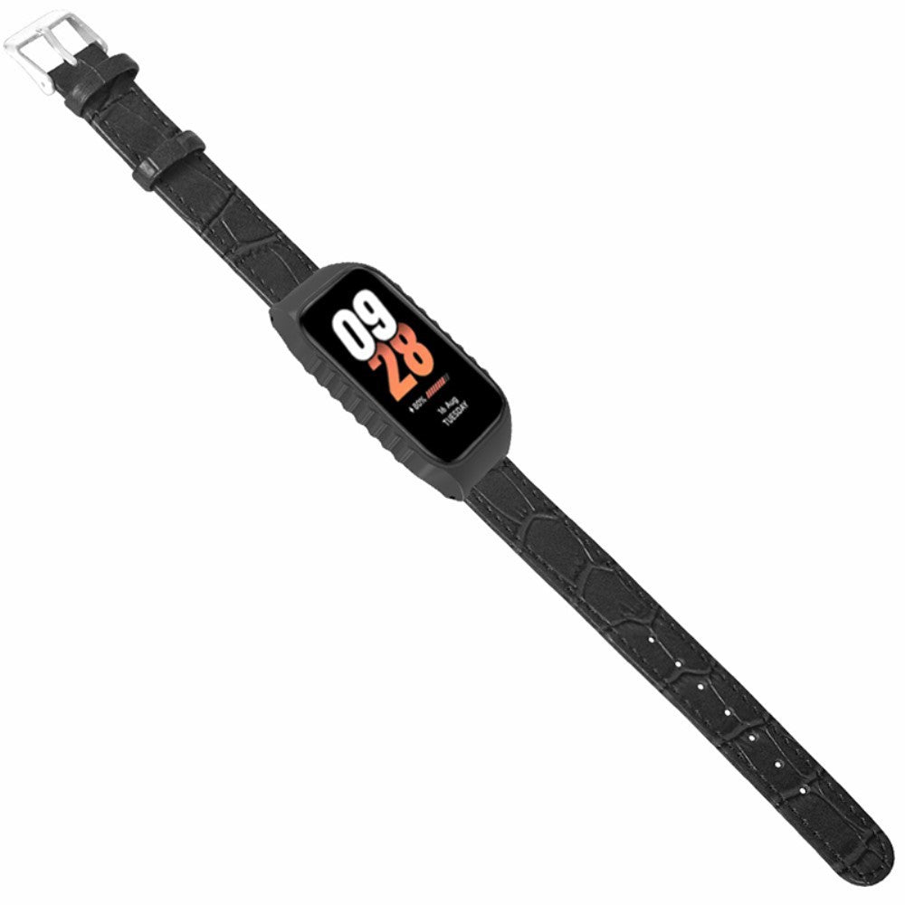 Xiaomi Smart Band 8 Active Watch Band Bamboo Texture Wrist Strap with Watch Case - Black#serie_1