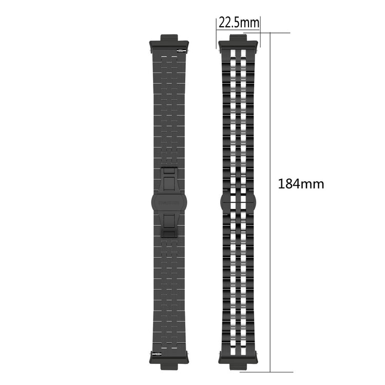 Metal Universal Rem passer til Xiaomi Smart Band 8 Pro / Xiaomi Redmi Watch 4 - Sort#serie_1