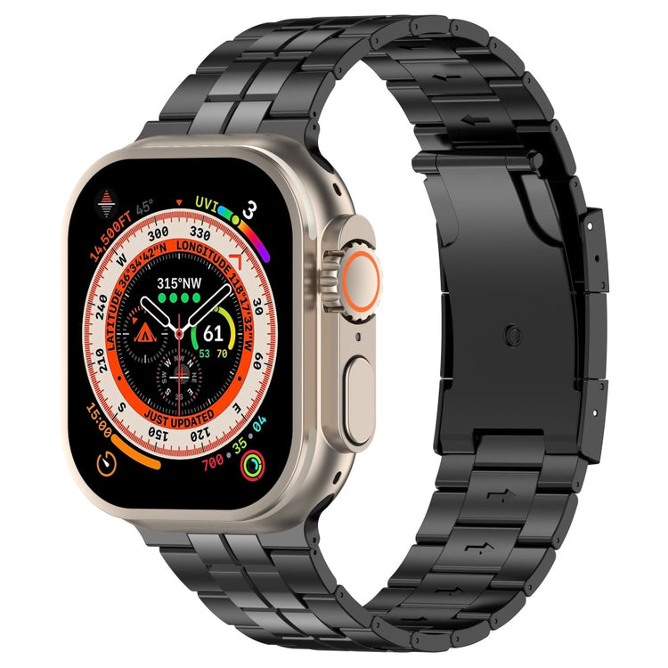 Mega Kønt Metal Universal Rem passer til Apple Smartwatch - Sort#serie_1