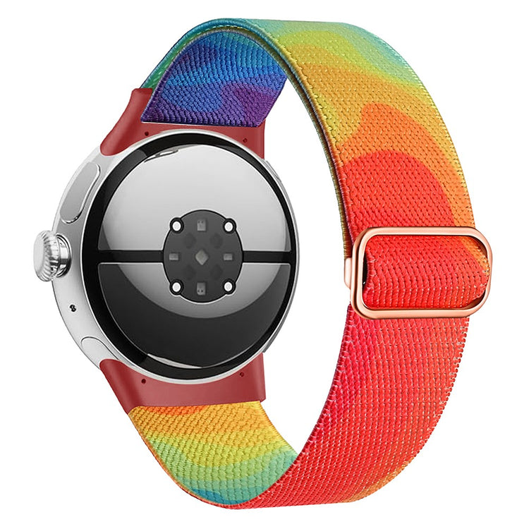 Nylon Universal Rem passer til Google Pixel Watch / Google Pixel Watch 2 - Flerfarvet#serie_7