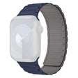 Apple Watch 49mm / 45mm / 44mm / 42mm Silicone Wrist Strap - Indigo Blue+Grey