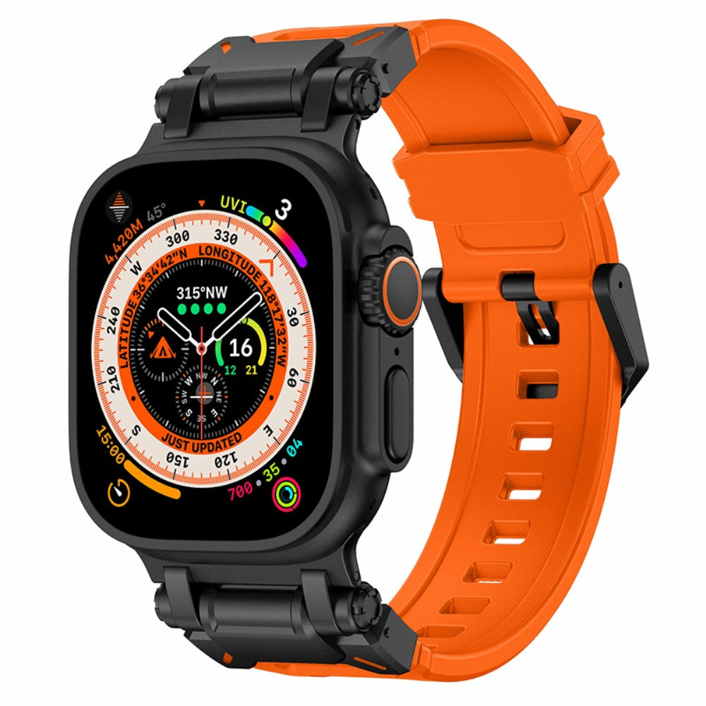 Rigtigt Fint Silikone Universal Rem passer til Apple Smartwatch - Orange#serie_3