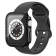 Apple Watch Series 1 / 2 / 3 38mm Textured Impact-Resistant Watch Case with Tempered Glass Screen Protector