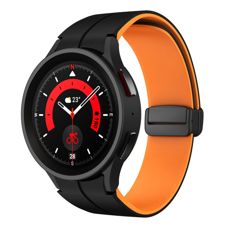 Rigtigt Skøn Silikone Universal Rem passer til Samsung Smartwatch - Orange#serie_3