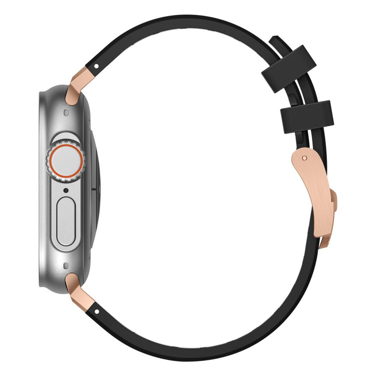 Mega Sejt Silikone Universal Rem passer til Apple Smartwatch - Sort#serie_13