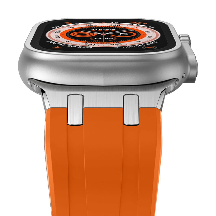 Mega Sejt Silikone Universal Rem passer til Apple Smartwatch - Orange#serie_17