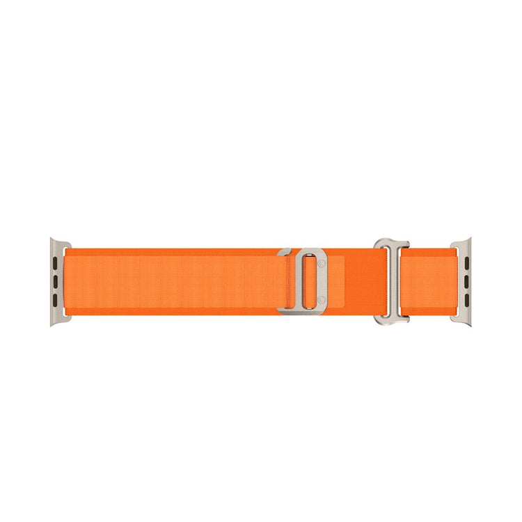 Helt Vildt Slidstærk Nylon Universal Rem passer til Apple Smartwatch - Orange#serie_2