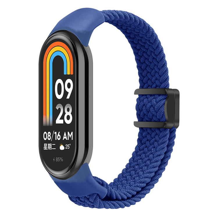 Vildt Godt Nylon Rem passer til Xiaomi Smart Band 8 - Blå#serie_8