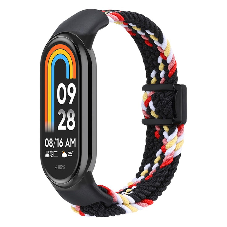 Vildt Godt Nylon Rem passer til Xiaomi Smart Band 8 - Flerfarvet#serie_13