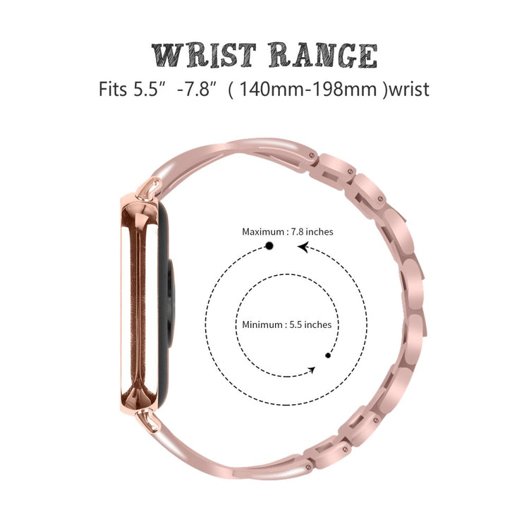 Mega Fantastisk Rhinsten Rem passer til Xiaomi Smart Band 8 Pro - Pink#serie_3