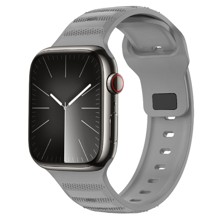 Superflot Silikone Universal Rem passer til Apple Smartwatch - Sølv#serie_4