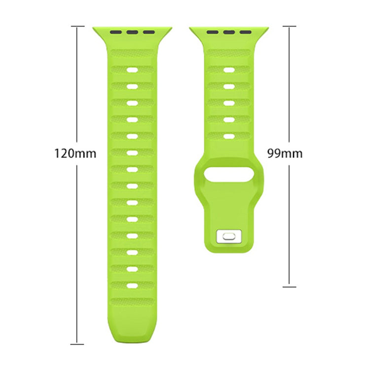 Superflot Silikone Universal Rem passer til Apple Smartwatch - Grøn#serie_6