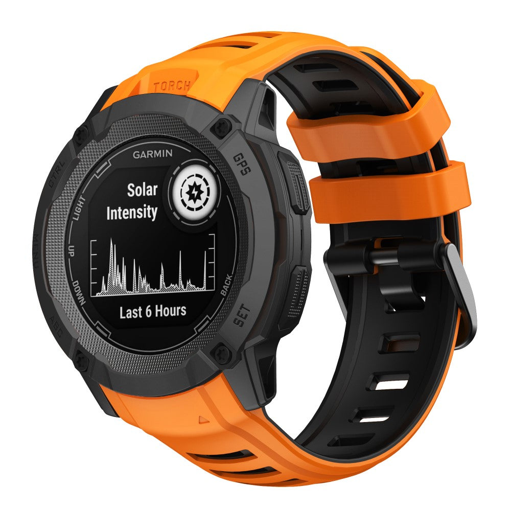 Super Skøn Silikone Rem passer til Garmin Instinct 2X - Orange#serie_1