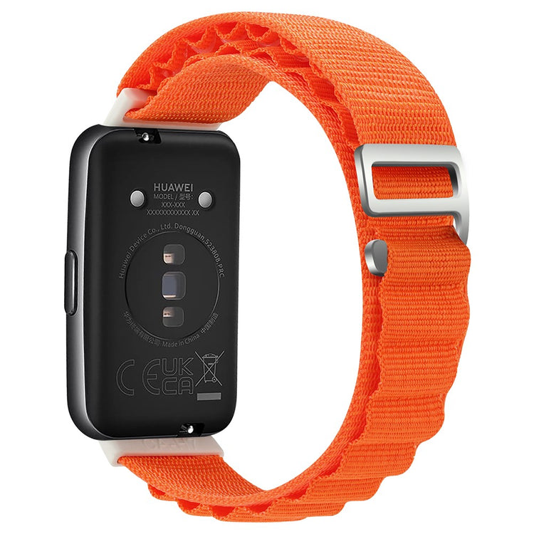 Super Nydelig Nylon Rem passer til Huawei Band 7 - Orange#serie_2