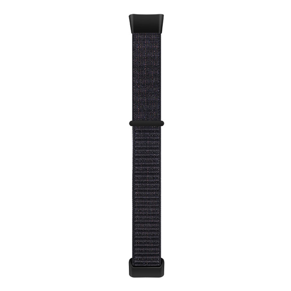 Sejt Nylon Universal Rem passer til Fitbit Charge 3 / Fitbit Charge 4 - Sort#serie_1