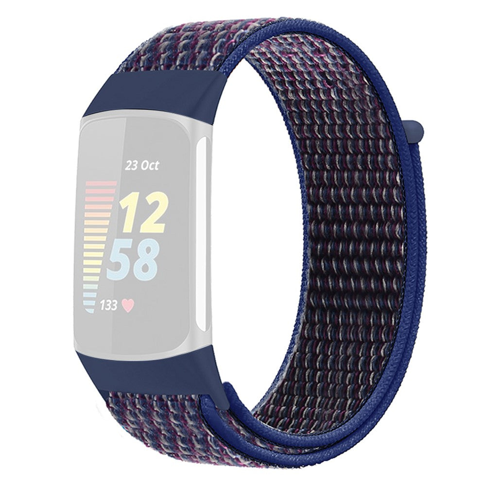 Pænt Nylon Universal Rem passer til Fitbit Charge 5 / Fitbit Charge 6 - Blå#serie_8