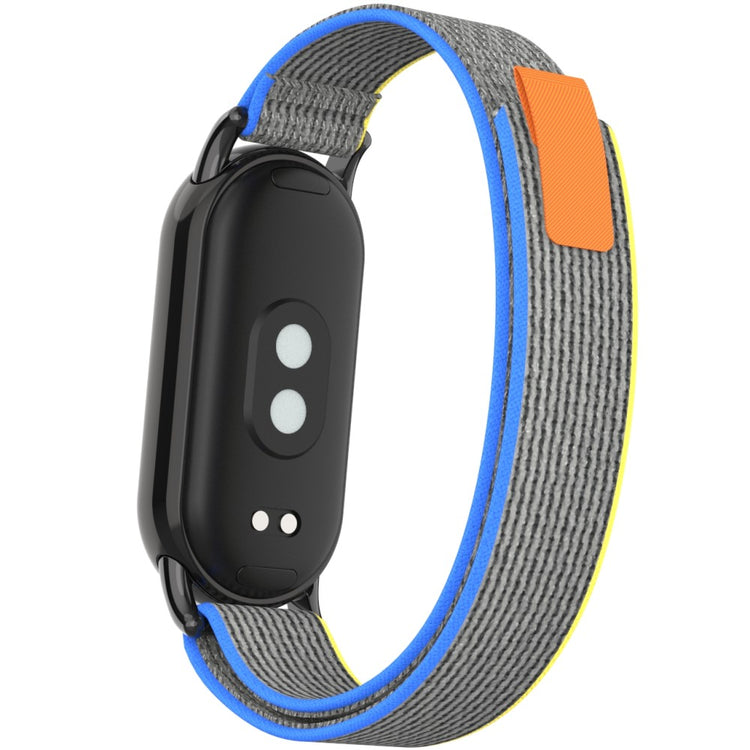 Helt Vildt Flot Nylon Rem passer til Xiaomi Smart Band 8 - Blå#serie_7