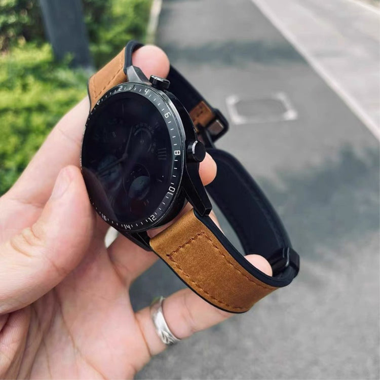 Mega Chill Smartwatch Genuine Leather Universel Strap - Brown#serie_6