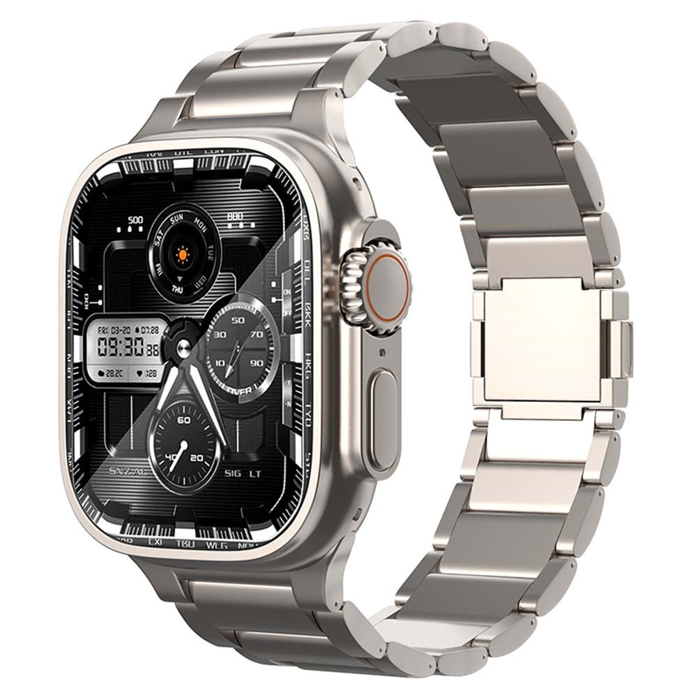 Mega Agreeable Apple Smartwatch Metal Universel Strap - Silver#serie_3