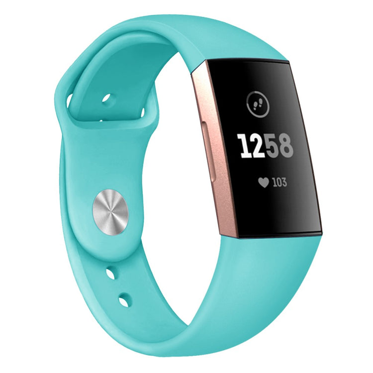 Fitbit Charge 3 / Fitbit Charge 4 Silicone Universel Strap - Green#serie_11