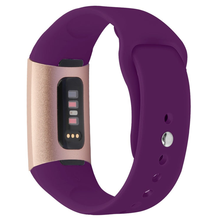 Fitbit Charge 3 / Fitbit Charge 4 Silicone Universel Strap - Purple#serie_12