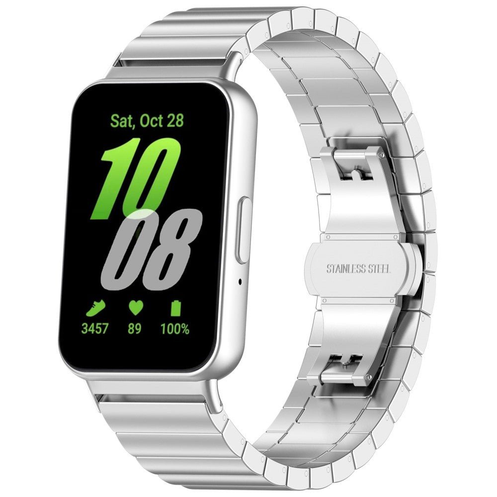 Strong Samsung Galaxy Fit 3 Metal Strap - Silver#serie_1