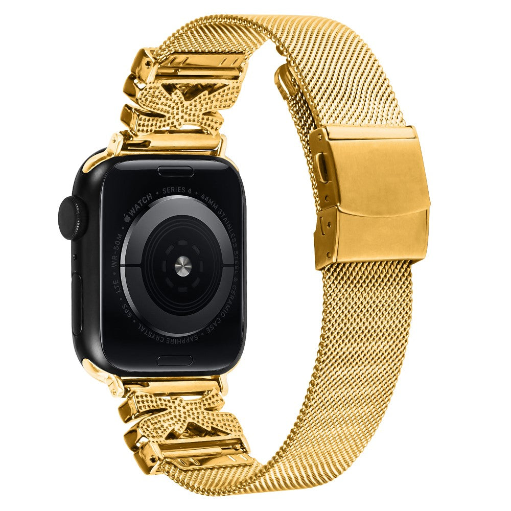 Nice Apple Smartwatch Metal And Rhinestone Universel Strap - Gold#serie_1