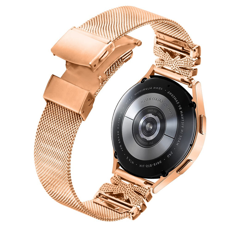 Samsung Smartwatch Metal And Rhinestone Universel Strap - Pink#serie_2