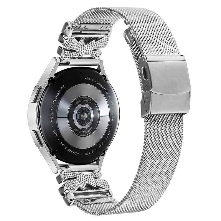 TicWatch 2 / TicWatch E Metal And Rhinestone Universel Strap - Silver#serie_019