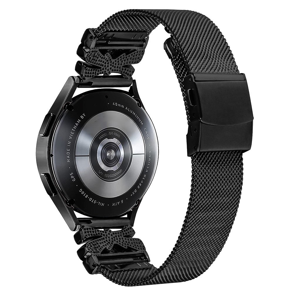 Garmin Vivomove Trend / Garmin Venu Sq 2 Metal And Rhinestone Universel Strap - Black#serie_7