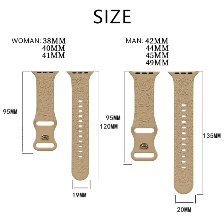 Super Fantastic Apple Smartwatch Silicone Universel Strap - Brown#serie_15