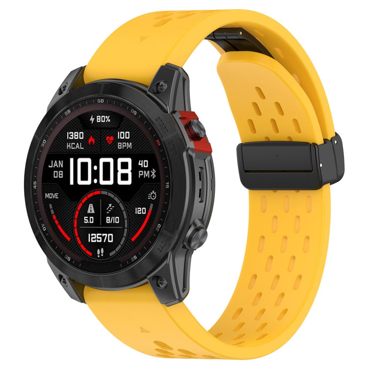 Mega Comfortable Garmin Smartwatch Silicone Universel Strap - Yellow#serie_4